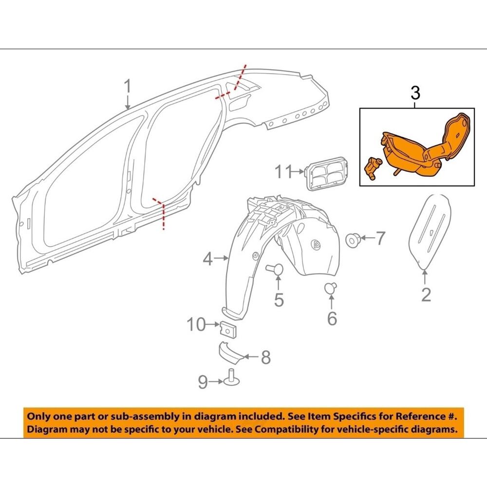 Fuel Tank Filler Pipe Housing for 2019 2020 Cadillac CT6 GM #84374053 - Picture 12 of 12